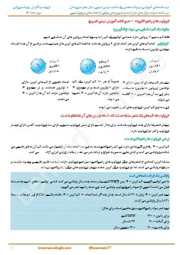 درسنامه درس 1 شیمی پایه دهم (فایل ۴)